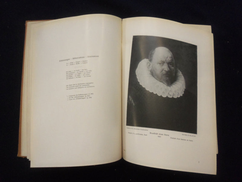 1921 FRANS HALS HARDCOVER BOOK - GERMAN TEXT - KD 8349