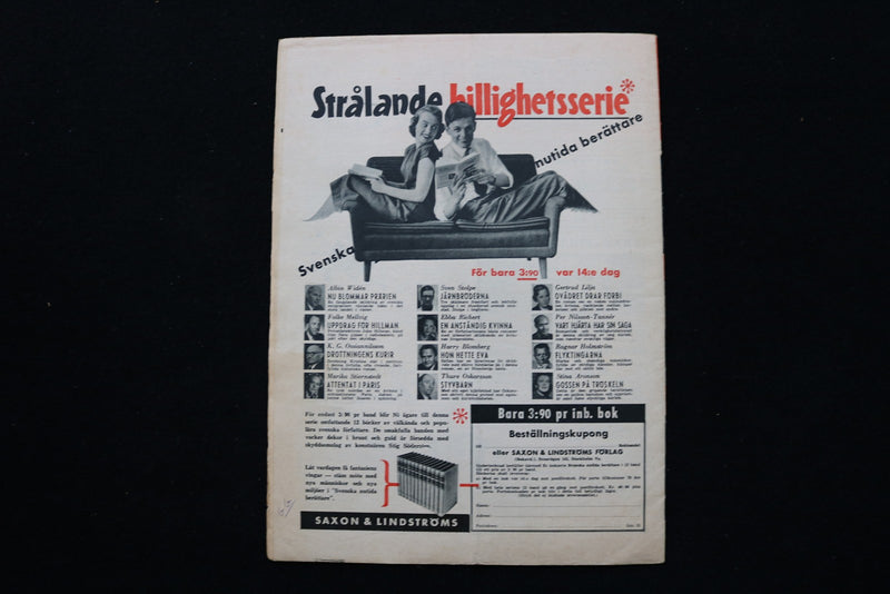 1955 AUGUST 27 SANINGSMANNEN MAGAZINE - GRETA GARBO COVER - E 25324