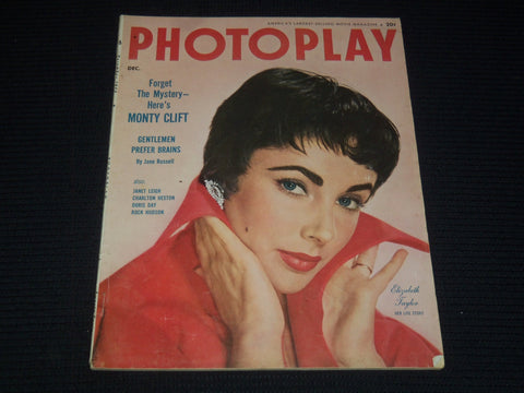 1954 DECEMBER PHOTOPLAY MAGAZINE - ELIZABETH TAYLOR COVER - E 15932
