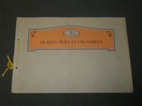 1900'S GLACES NUES ET ENCADREES FRENCH CATALOG - GLASS - FRAMES - J 3821