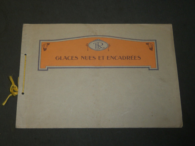 1900'S GLACES NUES ET ENCADREES FRENCH CATALOG - GLASS - FRAMES - J 3821