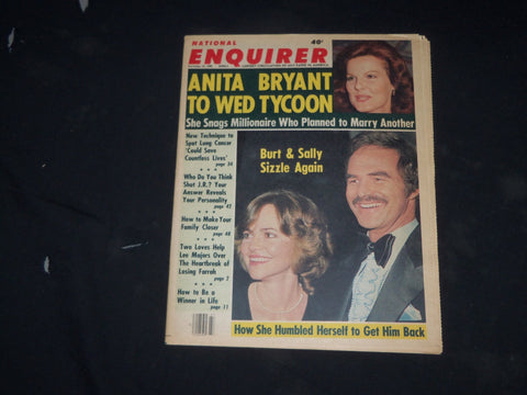 1980 NOVEMBER 10 NATIONAL ENQUIRER MAGAZINE - BURT REYNOLDS & SALLY FIELD- B 71