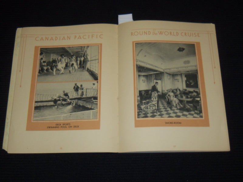 1930-1931 8TH ANNUAL CANADIAN PACIFIC ROUND THE WORLD CRUISE - J 9554