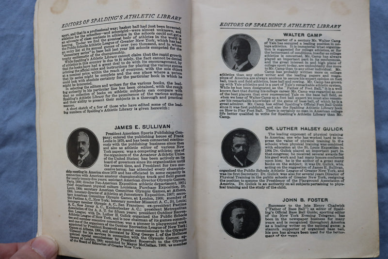 1909-10 SPALDING'S PUBLIC SCHOOLS ATHLETIC LEAGUE HANDBOOK - SOFTCOVER - K 3091