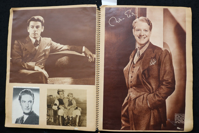1930'S MOVIE STARS SCRAPBOOK, LOADED - GINGER ROGERS - HUMPHREY BOGART - E 24900