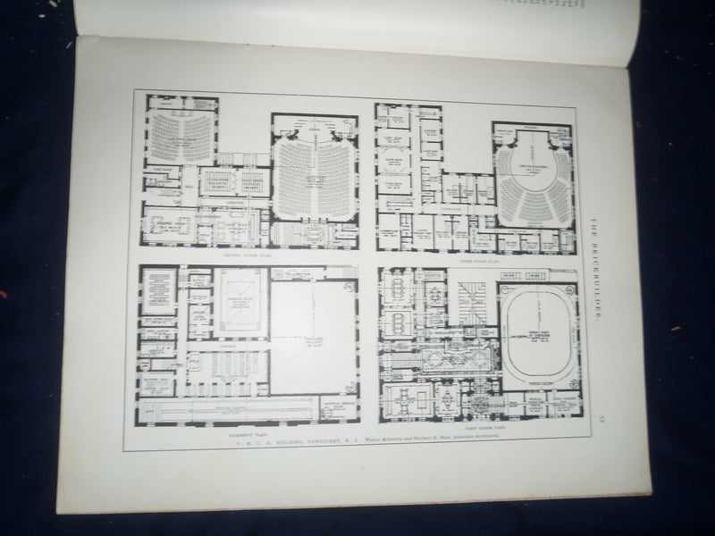 1906 MARCH THE BRICKBUILDER MAGAZINE - AN ARCHITECTURAL MONTHLY - ST 528H