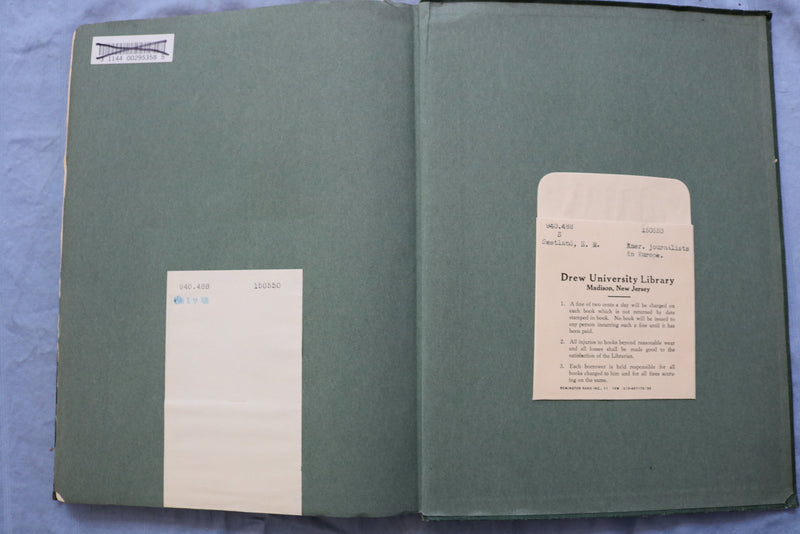 1919 AMERICAN JOUNALISTES IN EUROPE SOFTCOVER BOOK BY H. M. SWETLAND - K 672