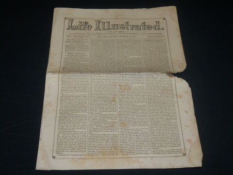 1855 DECEMBER 15 LIFE ILLUSTRATED NEWSPAPER - HENRY WARD BEECHER - NP 4791