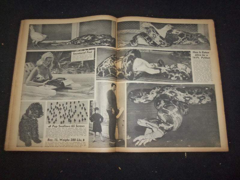 1965 MAY 30 NATIONAL ENQUIRER NEWSPAPER - 16-YEAR OLD SLAVER OF 2 WOMEN- NP 7387