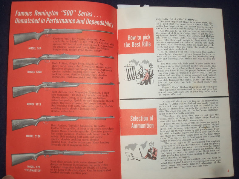 1950'S HOW TO BE A CRACK SHOT! SOFTCOVER BOOK - REMINGTON PETERS -DUPONT- J 9762