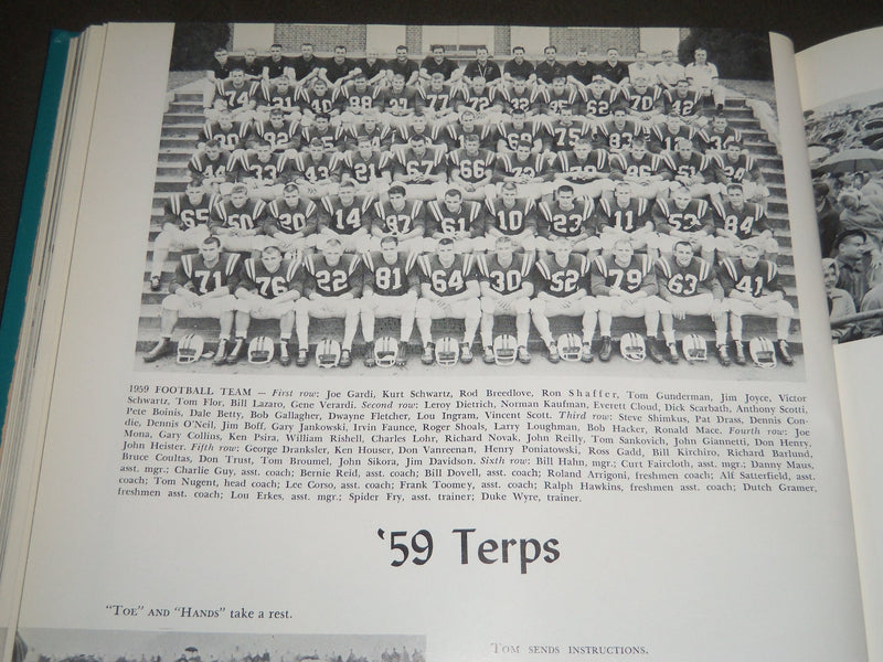 1960 TERRAPIN UNIVERSITY OF MARYLAND COLLEGE YEARBOOK - GREAT PHOTOS - YB 1160