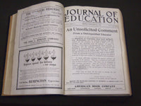 1918 JANUARY-DECEMBER JOURNAL OF EDUCATION BOUND VOLUME - COMPLETE YEAR - R 890