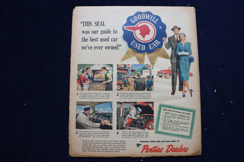 1954 JUNE 13 PARADE MAGAZINE - MR. AND MRS. TONY CURTIS COVER - E 22325