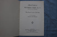 1930'S WATKINS GLEN, NY GUIDE BOOK WITH FOLD-OUT PICTORIAL MAP - K 3145