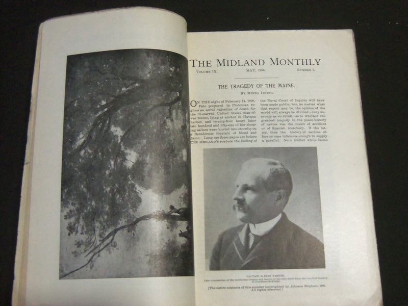1898-1899 THE MIDLAND MONTHLY MAGAZINE LOT OF 11 ISSUES - NICE PHOTOS - WR 1283