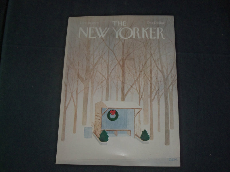 1979 DECEMBER 10 NEW YORKER MAGAZINE FRONT COVER ONLY - GREAT ART FOR FRAMING