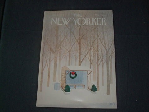 1979 DECEMBER 10 NEW YORKER MAGAZINE FRONT COVER ONLY - GREAT ART FOR FRAMING