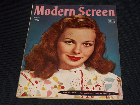 1946 DECEMBER MODERN SCREEN MAGAZINE - JEANNE CRAIN COVER - E 16837