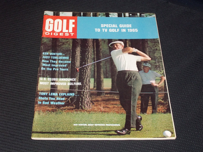 1965 JANUARY GOLF DIGEST MAGAZINE - KEN VENTURI NICE FRONT COVER - E 351