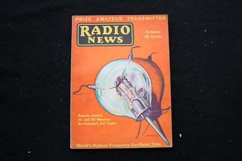 1931 OCTOBER RADIO NEWS MAGAZINE - REMOTE CONTROL RECEIVER COVER - E 10577