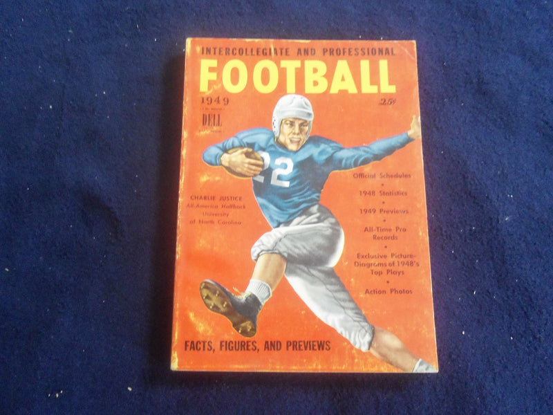 1949 INTERCOLLEGIATE AND PROFESSIONAL FOOTBALL BOOK- CH. JUSTICE COVER- SP 7492T