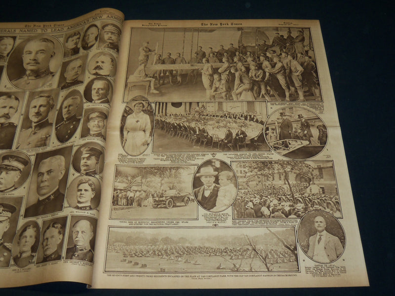 1917 AUGUST 26 NEW YORK TIMES ROTO PICTURE SECTION - NEW MAJOR GENERALS- NT 8992