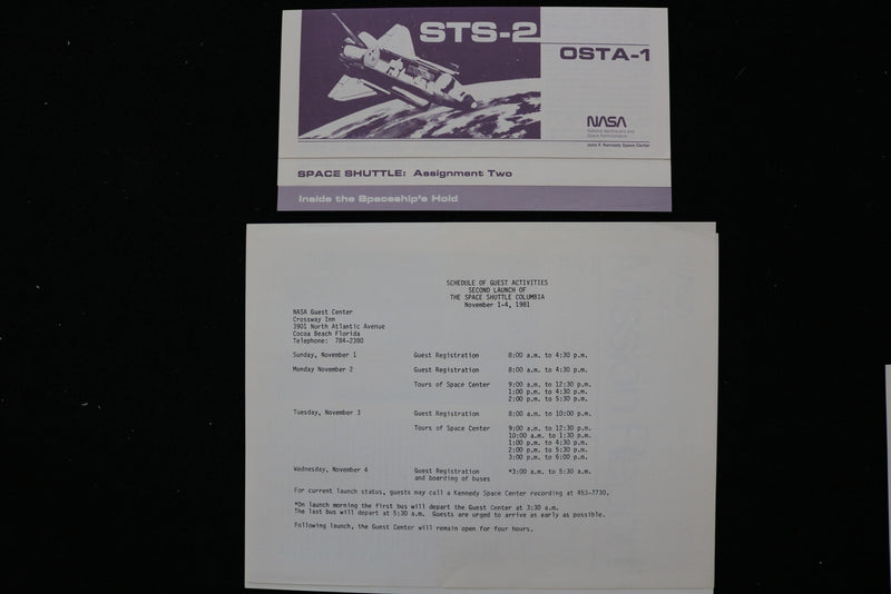1981 NASA INFORMATION KIT - SOFTCOVER BINDER - K 3076