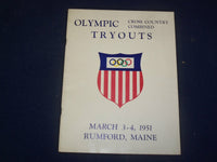 1951 MARCH 3-4 OLYMPICS TRYOUTS MAGAZINE - CROSS COUNTRY COMBINED - B 6486
