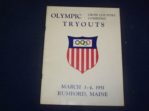 1951 MARCH 3-4 OLYMPICS TRYOUTS MAGAZINE - CROSS COUNTRY COMBINED - B 6486