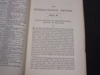 1881 THE INTERNATIONAL REVIEW MAGAZINE LOT OF 10 - GREAT ARTICLES - WR 866