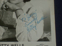 KITTY WELLS AUTOGRAPHED PHOTOGRAPH - J 6028