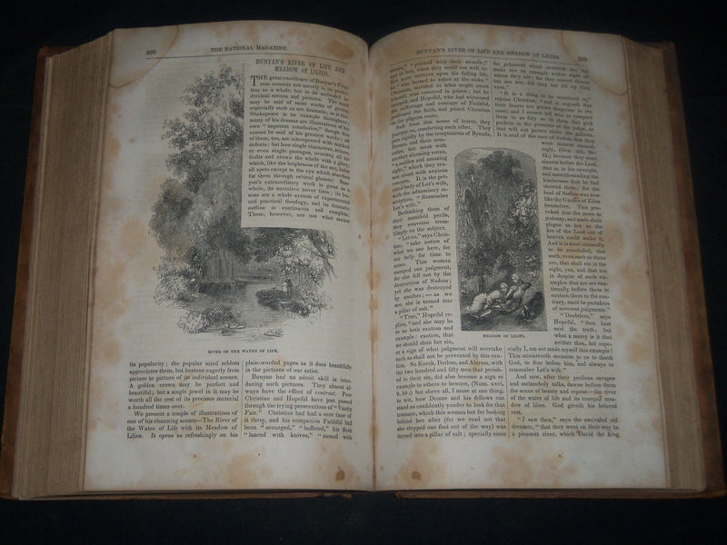1853-1858 THE NATIONAL MAGAZINE BOUND VOLUME LOT OF 5 - NICE ILLUS. - KD 2011