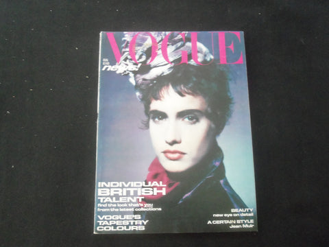 1985 AUG VOGUE MAGAZINE - BRITISH EDITION - INDIVIDUAL BRITIST TALENT - ST 540H