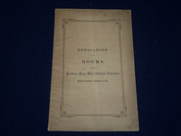 1874 PROVIDENCE YOUNG MEN'S CHRISTIAN ASSN. ROOMS DEDICATION BOOK - J 4538