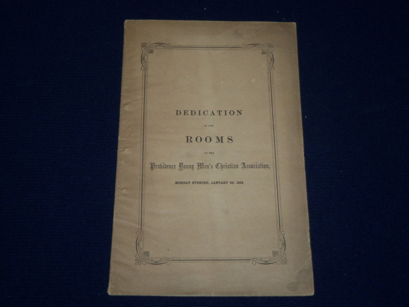 1874 PROVIDENCE YOUNG MEN'S CHRISTIAN ASSN. ROOMS DEDICATION BOOK - J 4538