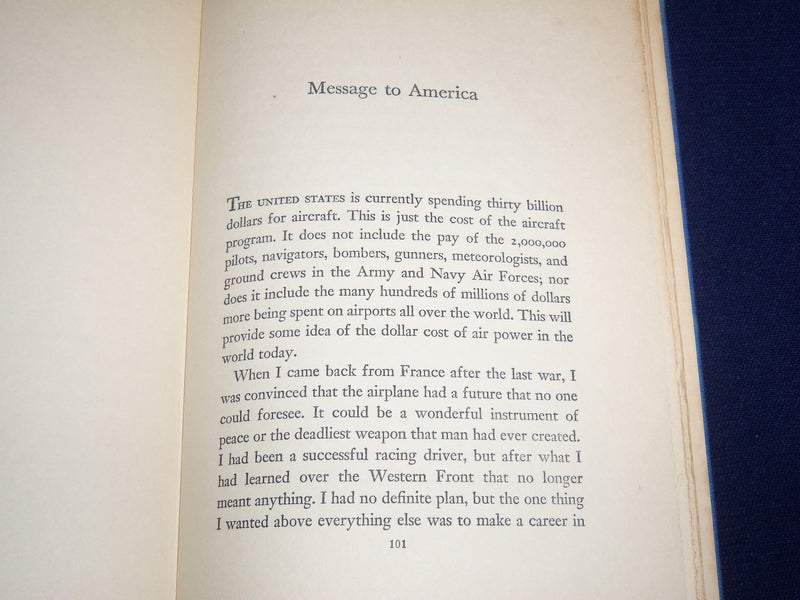 1943 SEVEN CAME THROUGH BOOK BY CAPTAIN EDDIE RICKENBACKER - KD 2951J