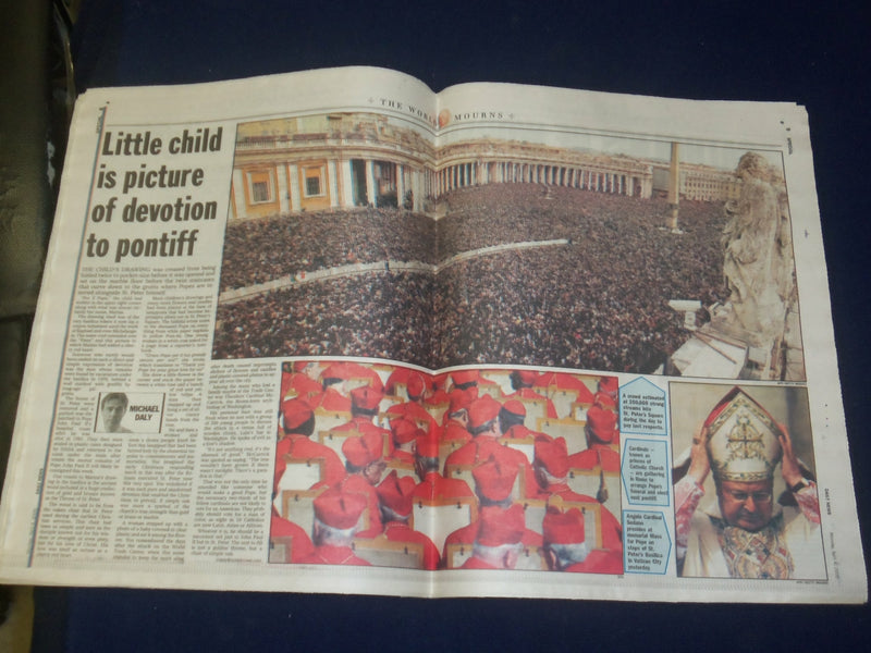 2005 APR 4 NEW YORK DAILY NEWS NEWSPAPER- REMEMBERING POPE JOHN PAUL II- NP 4196