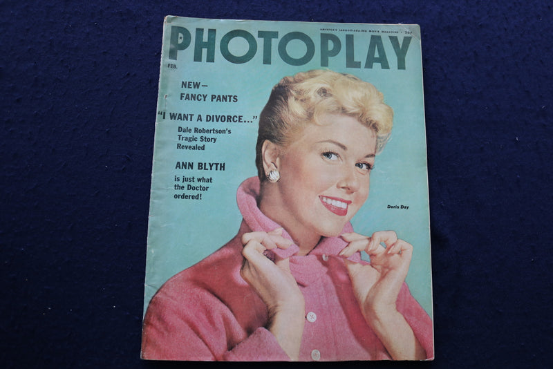 1955 FEBRUARY PHOTOPLAY MAGAZINE - DORIS DAY COVER - E 9144