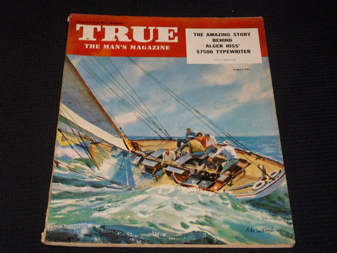 1952 AUGUST TRUE MAGAZINE - THE MAN'S ISSUE FRONT COVER - E 3840