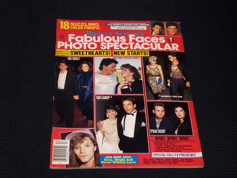 1987 DECEMBER MODERN SCREEN'S FABULOUS FACES MAGAZINE - ROB LOWE COVER - E 15999