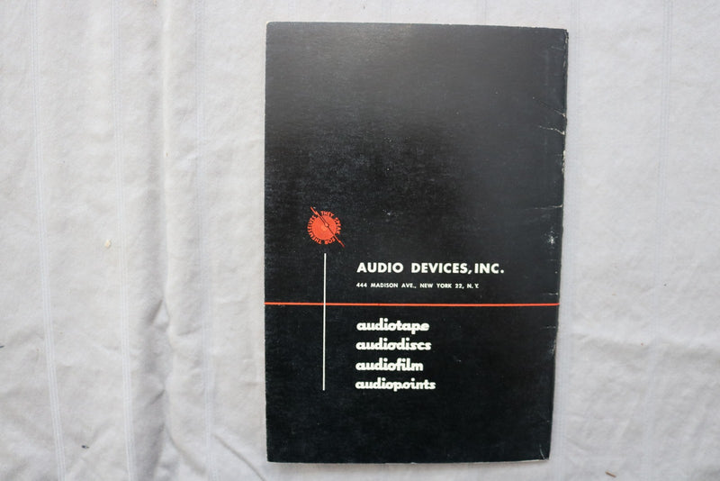 1951 FUNDAMENTALS OF MAGNETIC RECORDINGS - SOFTCOVER BOOK - K 3469