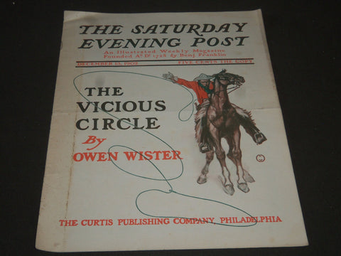 1902 DECEMBER 13 THE SATURDAY EVENING POST MAGAZINE - ILLUSTRATED COVER- SP 1069