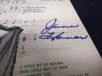 JUNE HAVER I'LL FORGET YOU AUTOGRAPHED SHEET MUSIC - AM 15