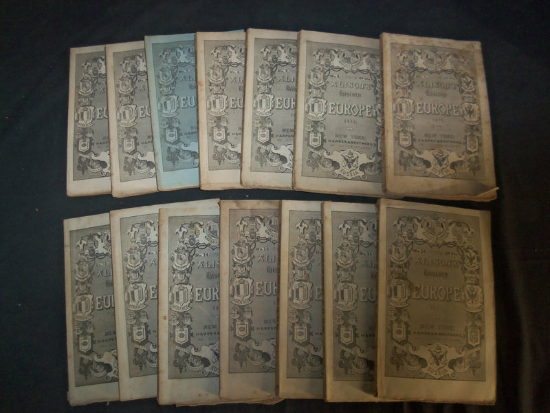 1842-1843 ALISON'S HISTORY OF EUROPE MAGAZINE - LOT OF 14 ISSUES - WR 450P