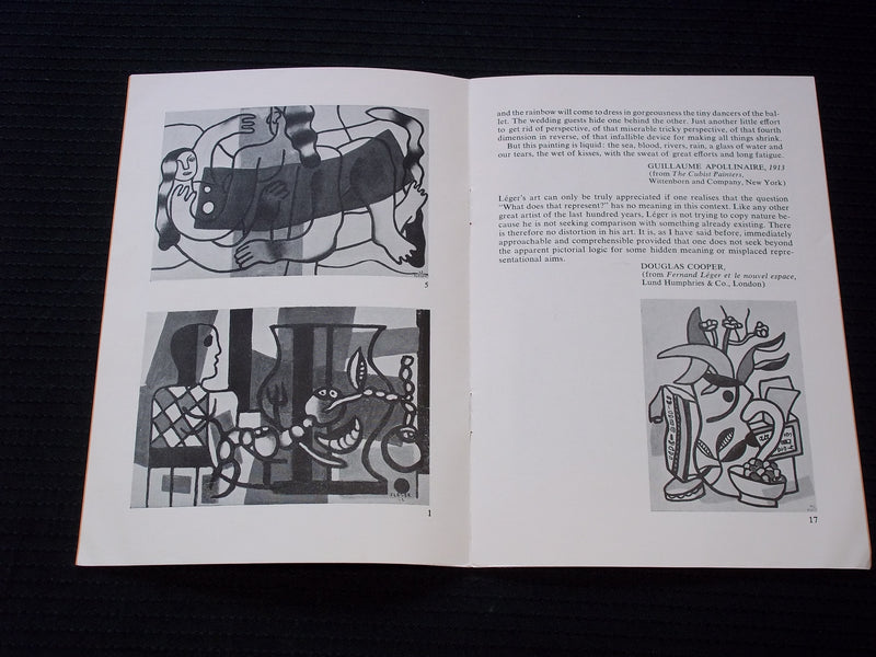 1950 LEGER RECENT PAINTINGS & LE CIRQUE SOFTCOVER BOOK - J 7176