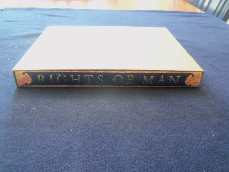 1961 RIGHTS OF MAN HARDCOVER BOOK BY THOMAS PAINE - HERITAGE PRESS - KD 8595