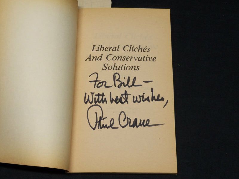 1977-1984 CONGRESSMAN PHILIP M. CRANE BOOK LOT OF 3 - ALL INSCRIBED - D 473