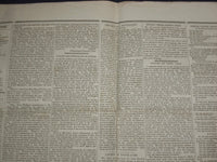 1847 APRIL 24 MASSACHUSETTS PLOUGHMAN NEWSPAPER - NATURALIST BY AUDUBON- NP 5145