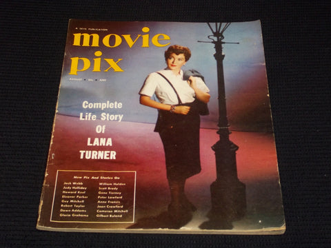 1954 AUGUST MOVIE PIX MAGAZINE - LANA TURNER FRONT COVER - E 3664