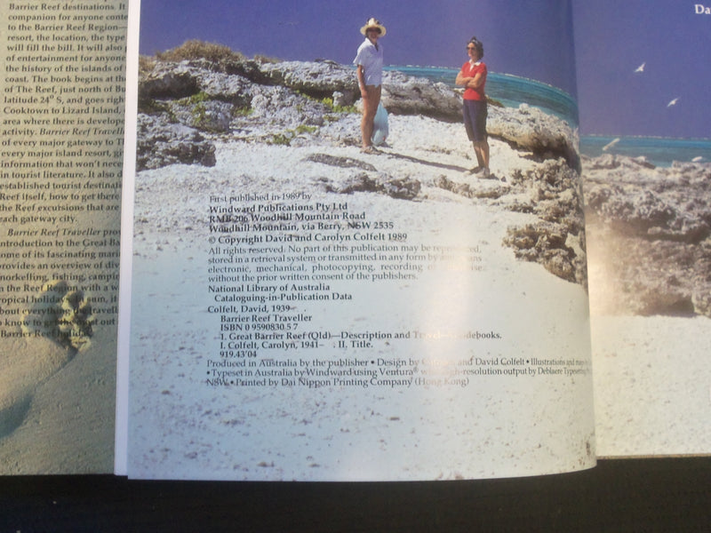1989 COLFELT'S BARRIER REEF TRAVELLER HARDCOVER BOOK - AUSTRALIA - R 735A
